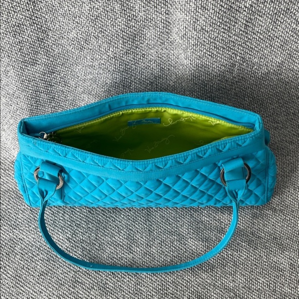 Vera Bradley Turquoise Quilted Shoulder Bag - Picture 6 of 16